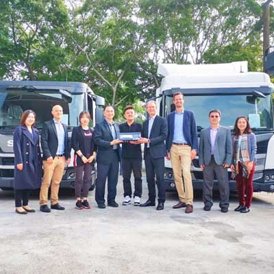 أطلقت FULONGMA مع SCANIA شاحنة القمامة ذات الضغط المنخفض من الجيل الثالث في هونغ كونغ